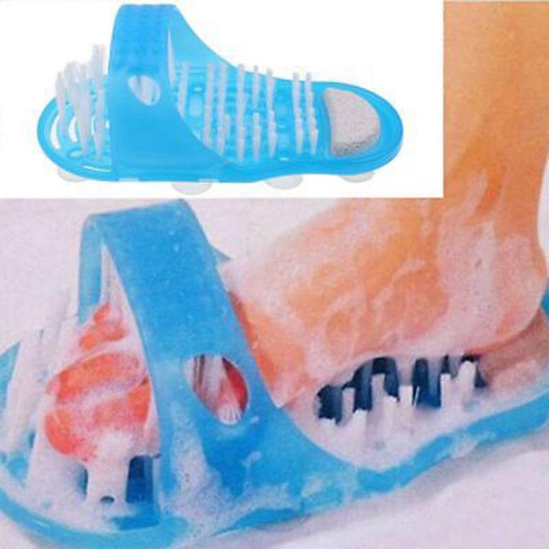 Bathroom exfoliating massage slippers