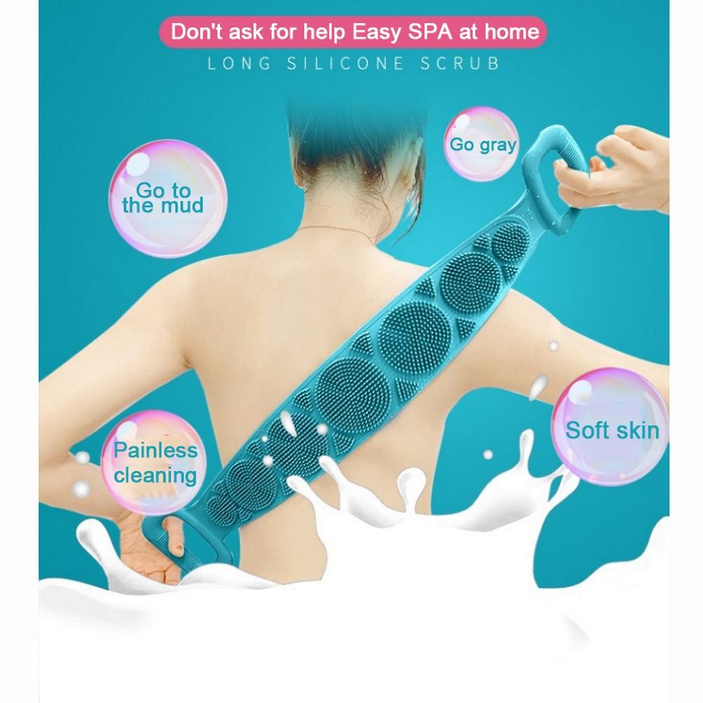 Silicone rubbing towel men and women strong rubbing back