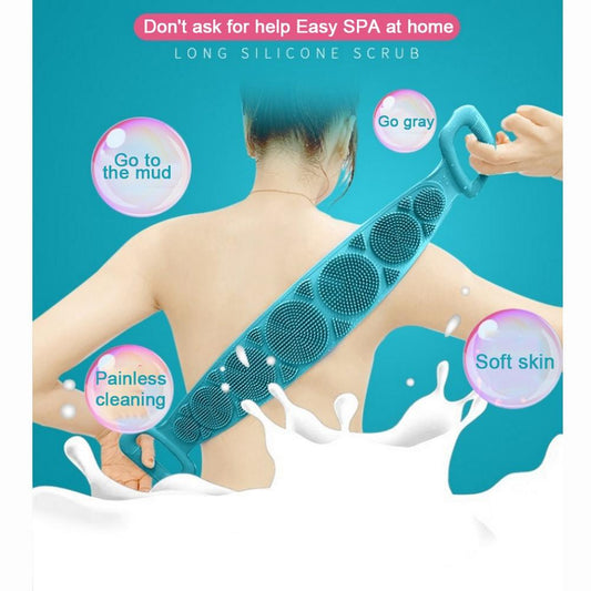 Silicone rubbing towel men and women strong rubbing back