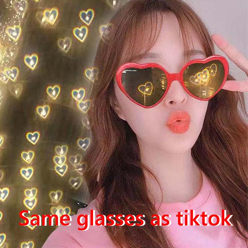 3D Heart-shaped special effect glasses