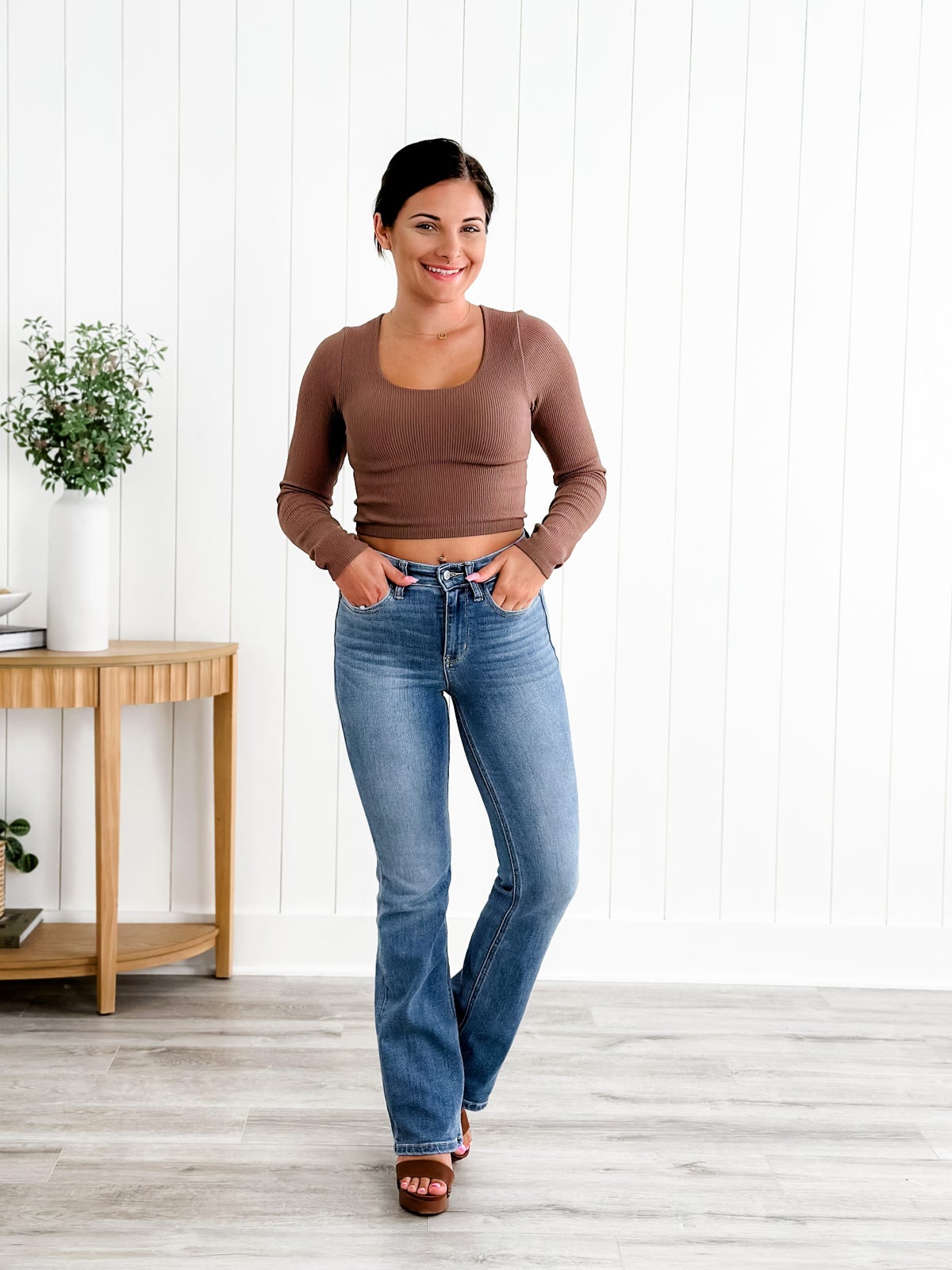 🔥Last day to buy 1 get 1 free🔥Holy Grail Tummy Control Bootcut Jeans