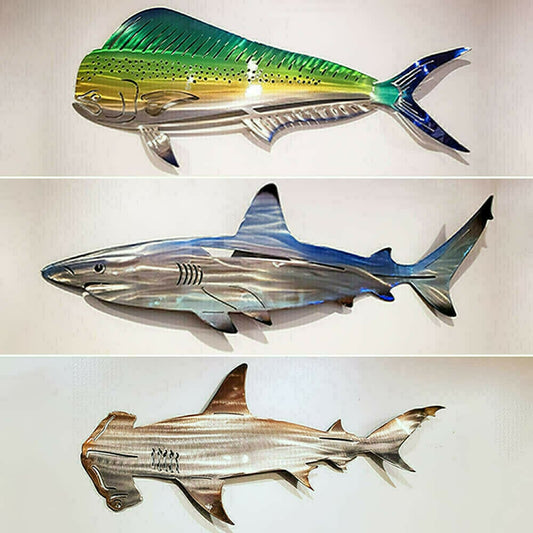Last Day 49% OFF - 🦈 Metal Shark Art Wall Decor