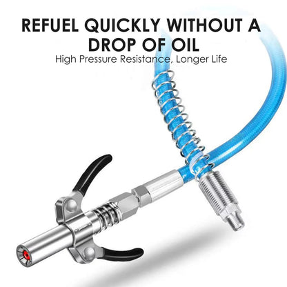 🎁2024 New Year Hot Sale🎁Strong Lock on Grease Couplers with Spring Flex Hose